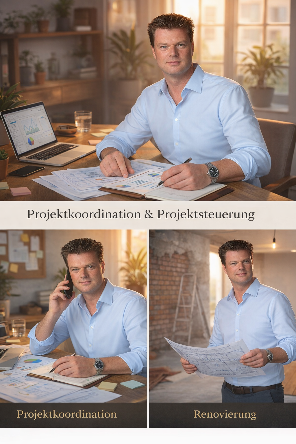 Projektkoordination durch AT Services 24